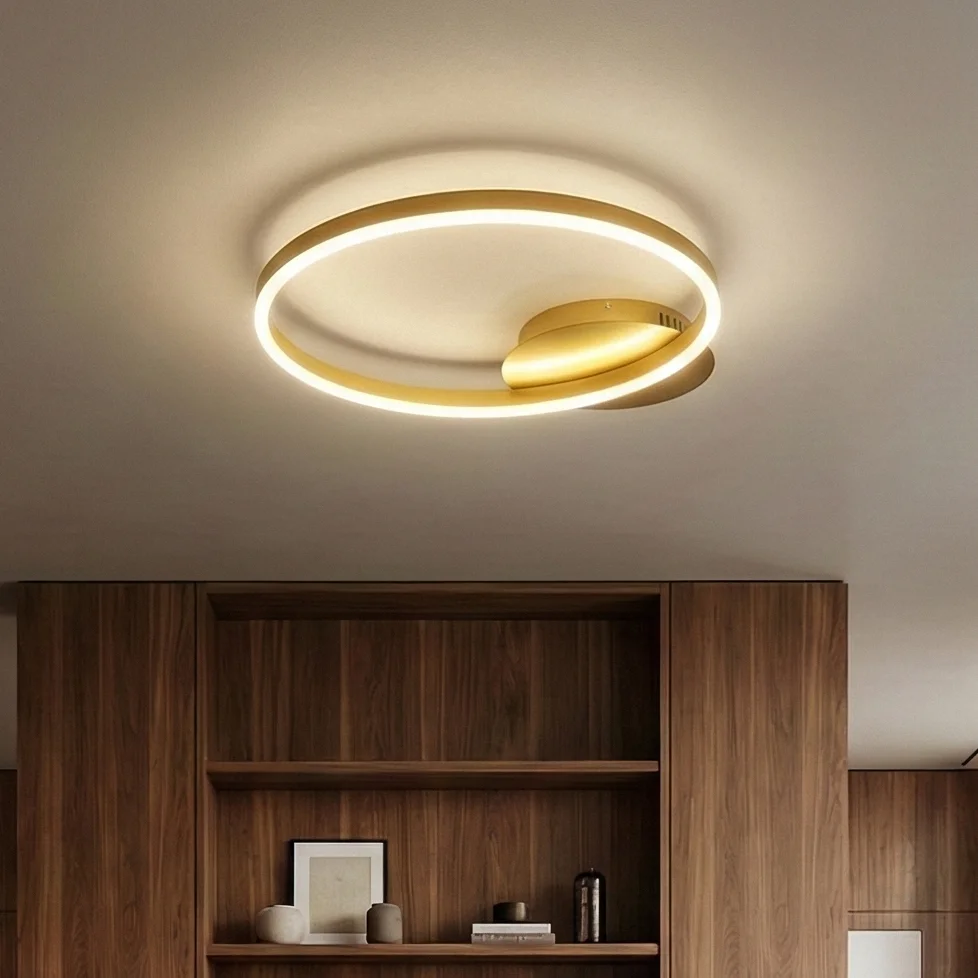 LED плафон Oriel златист Ø50 см 26W 3000K