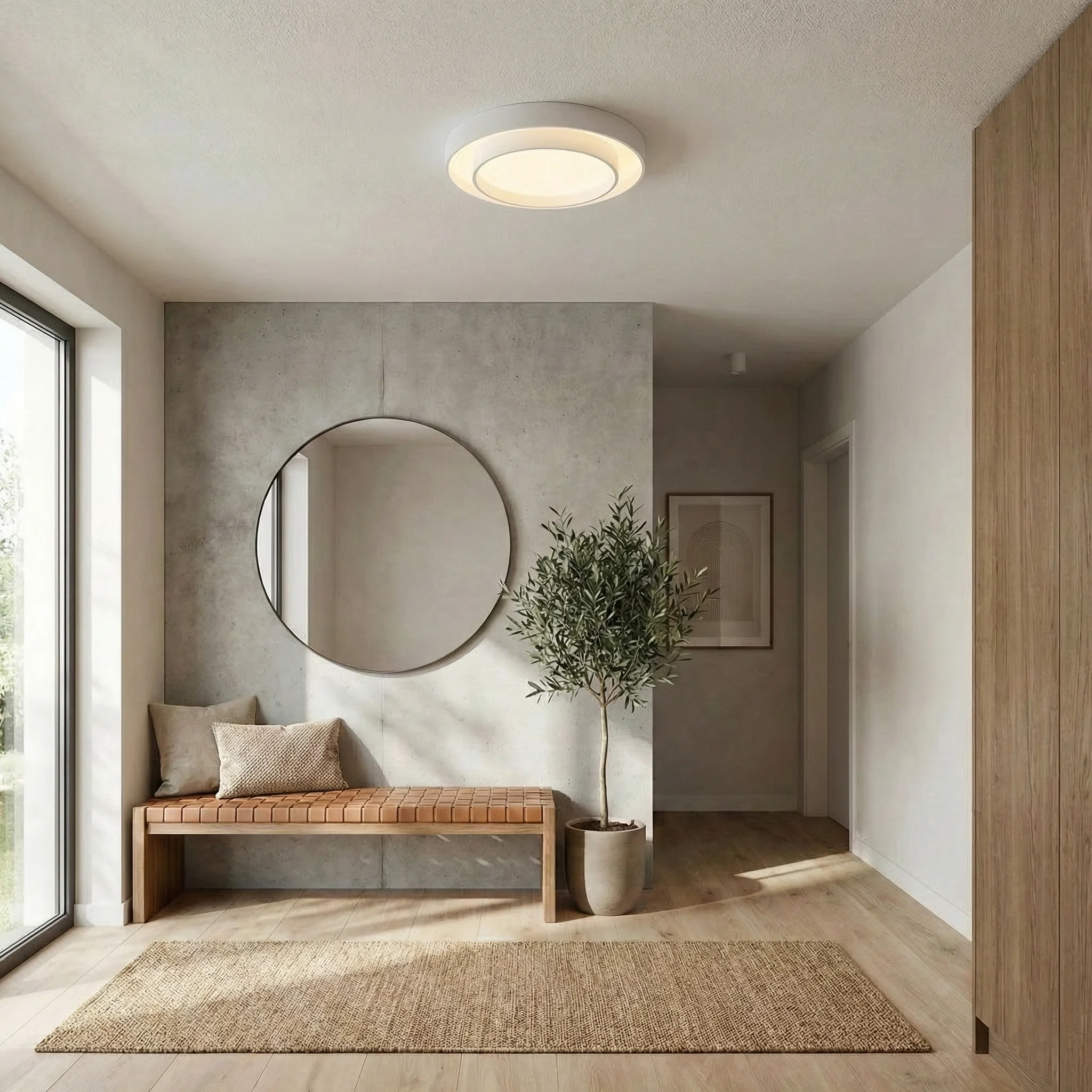 LED плафон Silva бял Ø50 см 48W 3000K – купи онлайн | Onex LED плафон Silva бял Ø50 см 48W 3000K - Image 3
