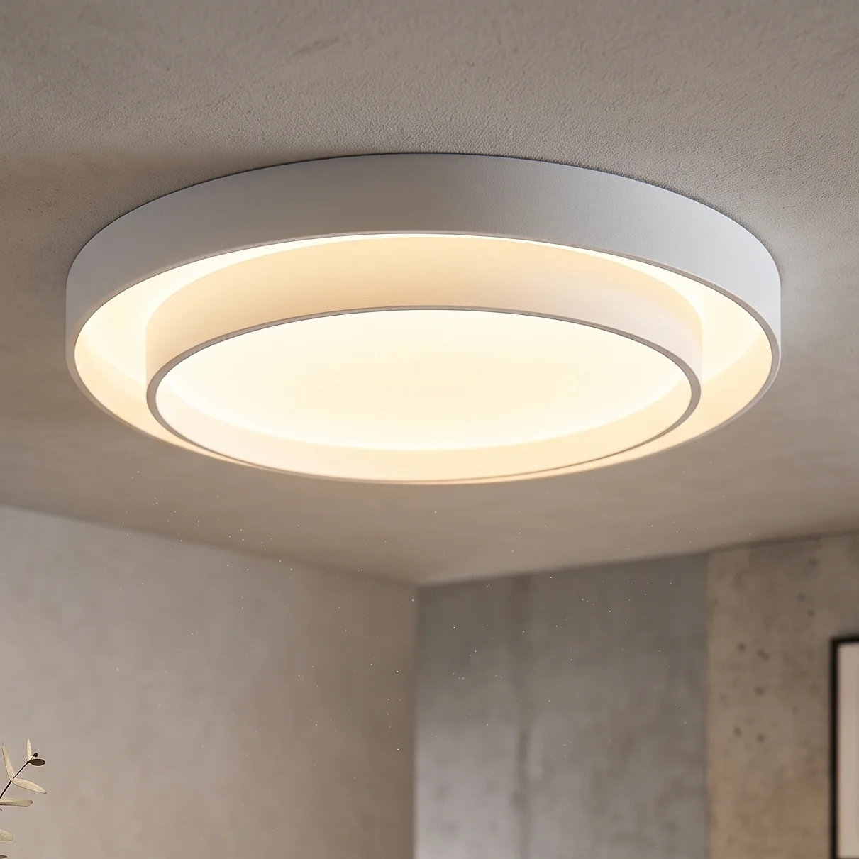 LED плафон Silva бял Ø50 см 48W 3000K