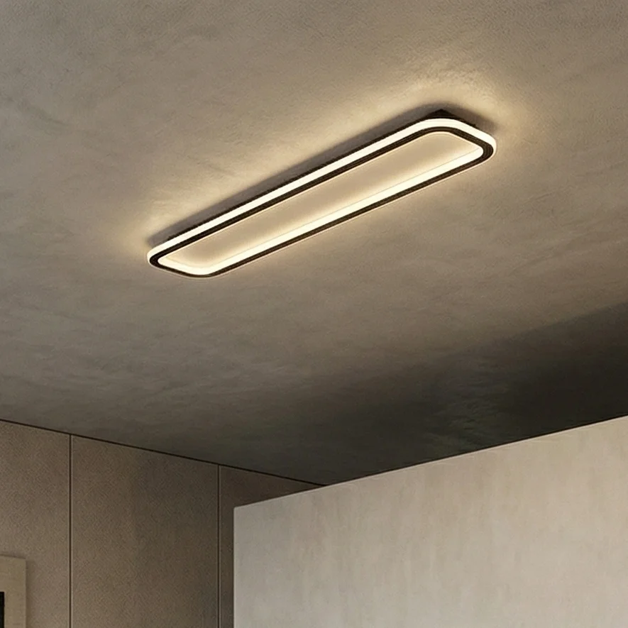 LED плафон Block черен 60 см 48W 3000K