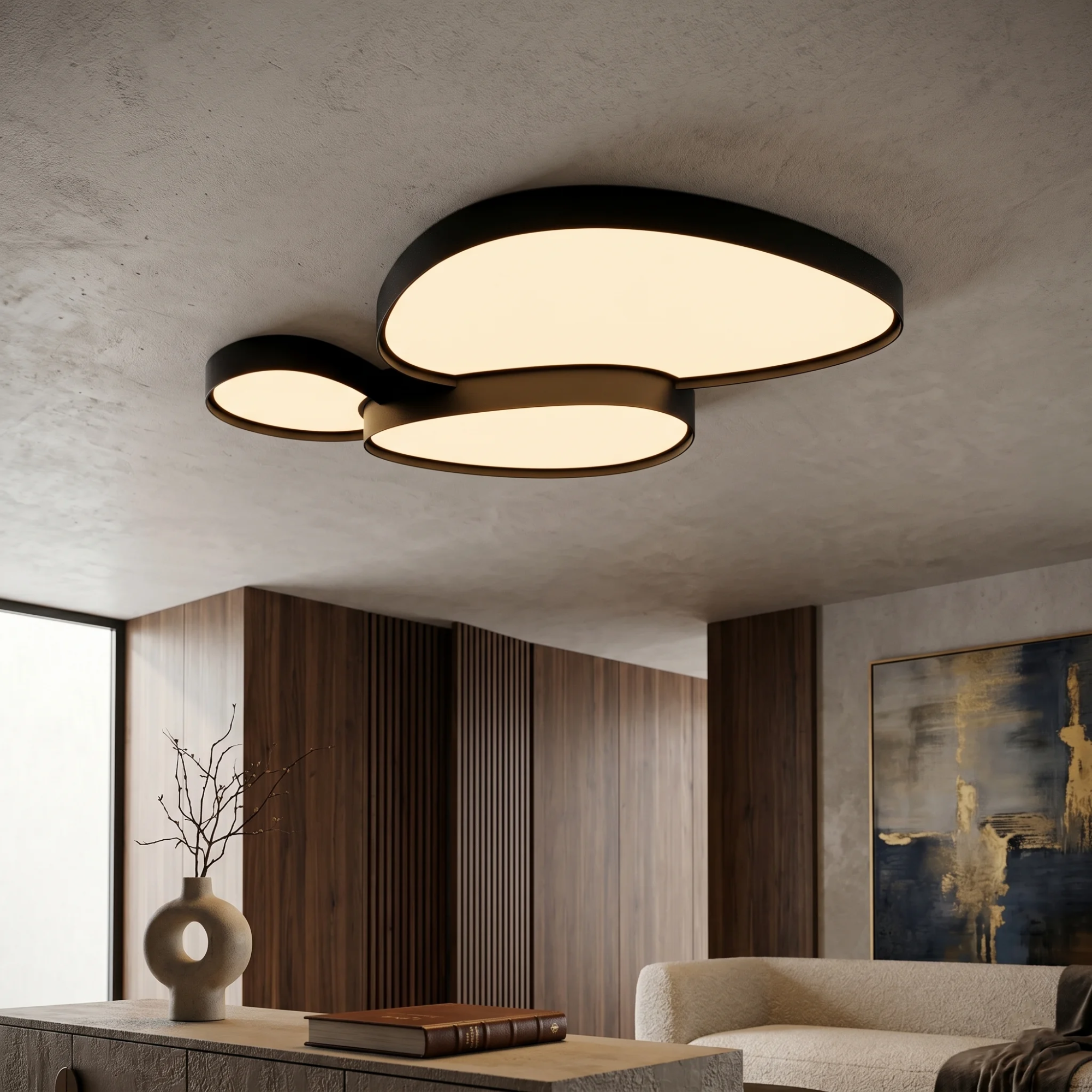 LED плафон Hiko 3 черен 112W 3000K
